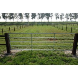 Gegalvaniseerde poort 3 tot 4 meter - ijzeren weidepoort - incl. hang- en sluitwerk