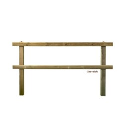 Opschroef omheining Square Original - 10x10x225 cm - 2 liggers - Tanalith-E
