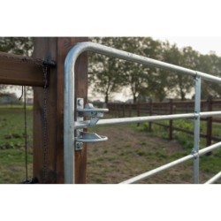 Complete gegalvaniseerde poort 1 tot 1,5 meter - inclusief poortpalen + hang- en sluitwerk - weidepoort