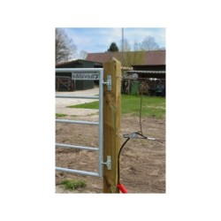 Gegalvaniseerde poort - ijzeren weidepoort - 3,25 meter - incl. hang- en sluitwerk
