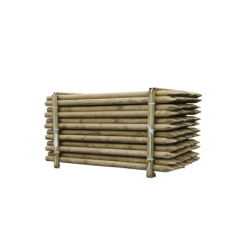 Houten palen | Weidepalen | grenen | Tanalith-e | rond gefreesd | 10x180 cm | va €9,91 p/s -