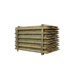 Houten palen | Weidepalen | grenen | Tanalith-e | rond gefreesd | 12x220 cm | va €17,91 p/s -