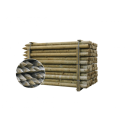 Houten palen | Weidepalen | grenen | Tanalith-e | rond gefreesd | 14x250 cm | va €35,74 p/s -