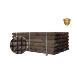 Houten palen | Weidepalen | grenen | PRE-SHIELD® | vierkant en afgebold | geschaafd | 12x12x250 cm | va €55,44 p/s -