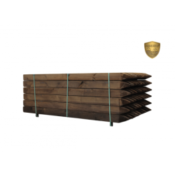 Houten palen | Weidepalen | grenen | PRE-SHIELD® | vierkant en afgebold | geschaafd | 12x12x250 cm | va €55,44 p/s -