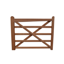 Engelse houten poort - 150 cm - Hardhout - weidepoort