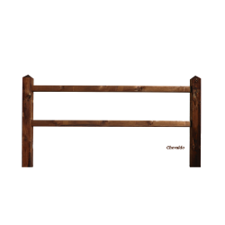 Doorsteek omheining Square Basic - 12,5x12,5x200 cm - 2 liggers - Tanatone