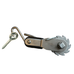 Koordspanner zwart met RVS/INOX haak en los schroefoog