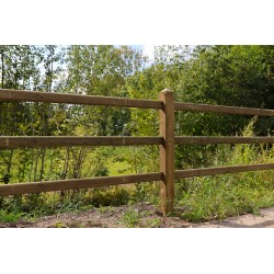 Doorsteek omheining Square Basic - 12,5x12,5x225 cm - 3 liggers - Tanalith-e
