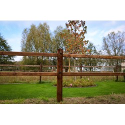 Doorsteek omheining Square Basic - 12,5x12,5x200 cm - 2 liggers - Tanatone
