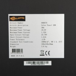 Zonnepaneel 30w incl. regulator
