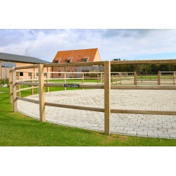 Opschroef omheining Square Original - 10x10x250 cm - 3 liggers - Tanalith-E