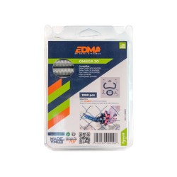 Edma hekwerkringen Omega 20 mm aluminium (1.000 stuks)