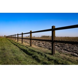Doorsteek omheining Square Diamond - 11x11x225 cm - 2 gaten - PRE-SHIELD®