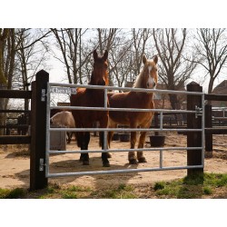 Gegalvaniseerde poort - ijzeren weidepoort - 2,25 meter - incl. hang- en sluitwerk
