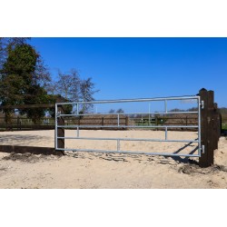 Gegalvaniseerde poort - ijzeren weidepoort - 4,5 meter - incl. hang- en sluitwerk