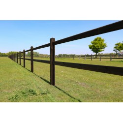 Doorsteek omheining Square Diamond - 11x11x225 cm - 2 gaten - PRE-SHIELD®