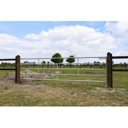 Gegalvaniseerde poort - ijzeren weidepoort - 3,25 meter - incl. hang- en sluitwerk