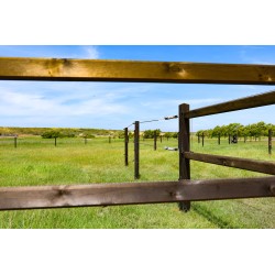 Doorsteek omheining Square Diamond - 11x11x225 cm - 2 gaten - PRE-SHIELD®