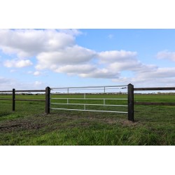 Doorsteek omheining Square Diamond - 11x11x225 cm - 2 gaten - PRE-SHIELD®