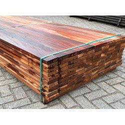 Okan planken - hardhout - circa 250 x 10 x 2,5 cm