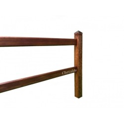 Tussenpaal 2 gaten - Square Tropic - 10x10x210cm