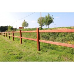 Eindpaal 2 gaten - Square Tropic - 10x10x210cm