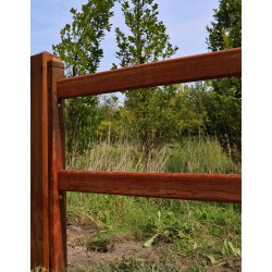 Halve paal 2 gaten - Square Tropic - 10x5,75x210cm
