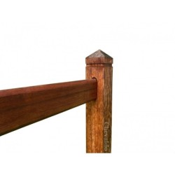 Eindpaal 3 gaten - Square Tropic - 10x10x230cm