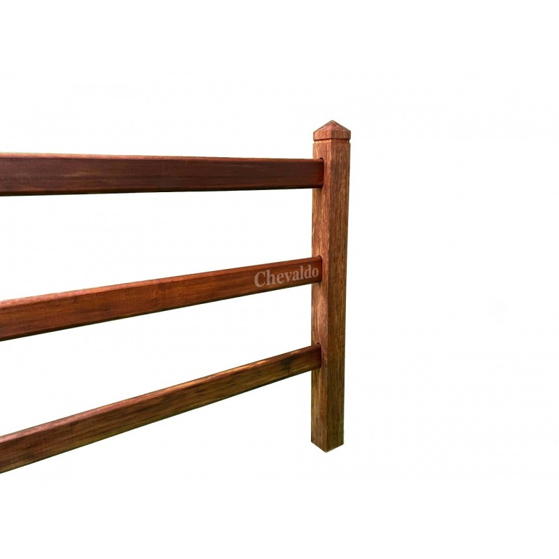 Hoekpaal 3 gaten - Square Tropic - 10x10x230cm