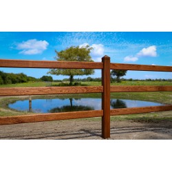 Tussenpaal 3 gaten - Square Tropic - 10x10x230cm