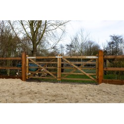 Complete enkele Engelse poort 1,8 m - Tanatone - inclusief poortpalen + hang- en sluitwerk - weidepoort