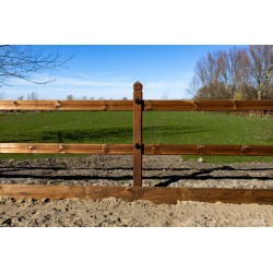 Doorsteek omheining Square Tropic/Pine - 2 liggers - 10x10x210cm