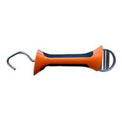 Premium Softgrip poortgreep oranje lint RVS (1)