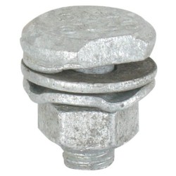 Draadklem rond met moer (100)