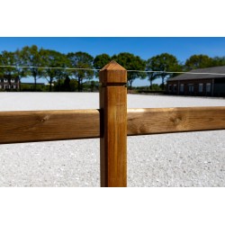 Doorsteek omheining Square Tropic/Pine - 3 liggers - 10x10x230cm