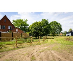 Doorsteek omheining Square Basic - 12,5x12,5x225 cm - 3 liggers - Tanalith-e