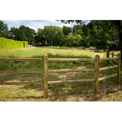 Doorsteek omheining Square Basic - 12,5x12,5x225 cm - 3 liggers - Tanalith-e