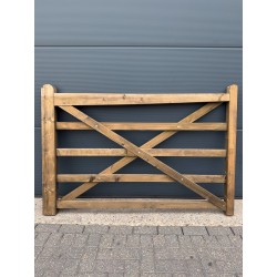 Engelse houten poort 180 cm bruin verkleurd
