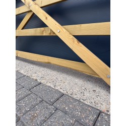 Engelse houten poort 180 cm Tanalith-e beschadigd -1