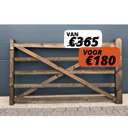 Engelse houten poort 210 cm PRE-SHIELD® beschadigd