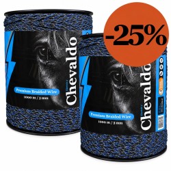Twopack Premium schrikdraad | 9 geleidende draden | 2x1000m rol | 3mm