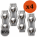 RVS Koordverbinder 8mm 4 stuks