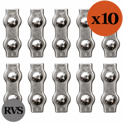 RVS Koordverbinder 8mm 10 stuks