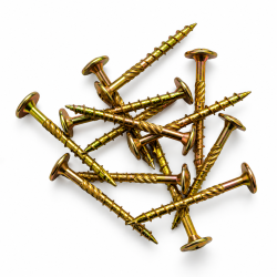 Tellerkopschroeven Schotelkop Rufast | 6.0 x 60 mm | 50 stuks | Geel zink