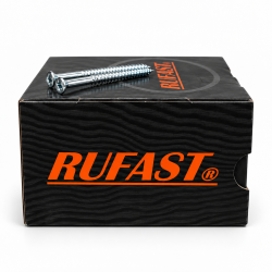 Turbofix houtschroeven Rufast | 4.0 x 70 mm | 200 stuks | Wit zink