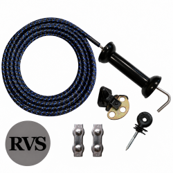 Poortgreepset RVS