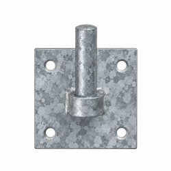 Duim op plaat 100X100mm rond