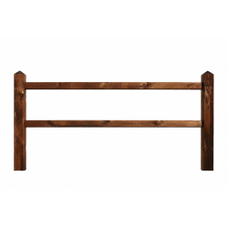 Doorsteek omheining Square Basic - 12,5x12,5x200 cm - 2 liggers - Tanatone