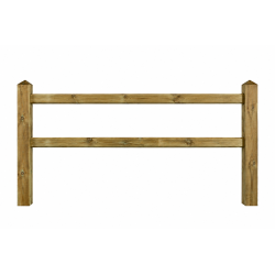 Doorsteek omheining Square Diamond - 11x11x225 cm - 2 gaten - Tanalith-E